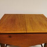 Roll table with storage, Danish design from the 60s