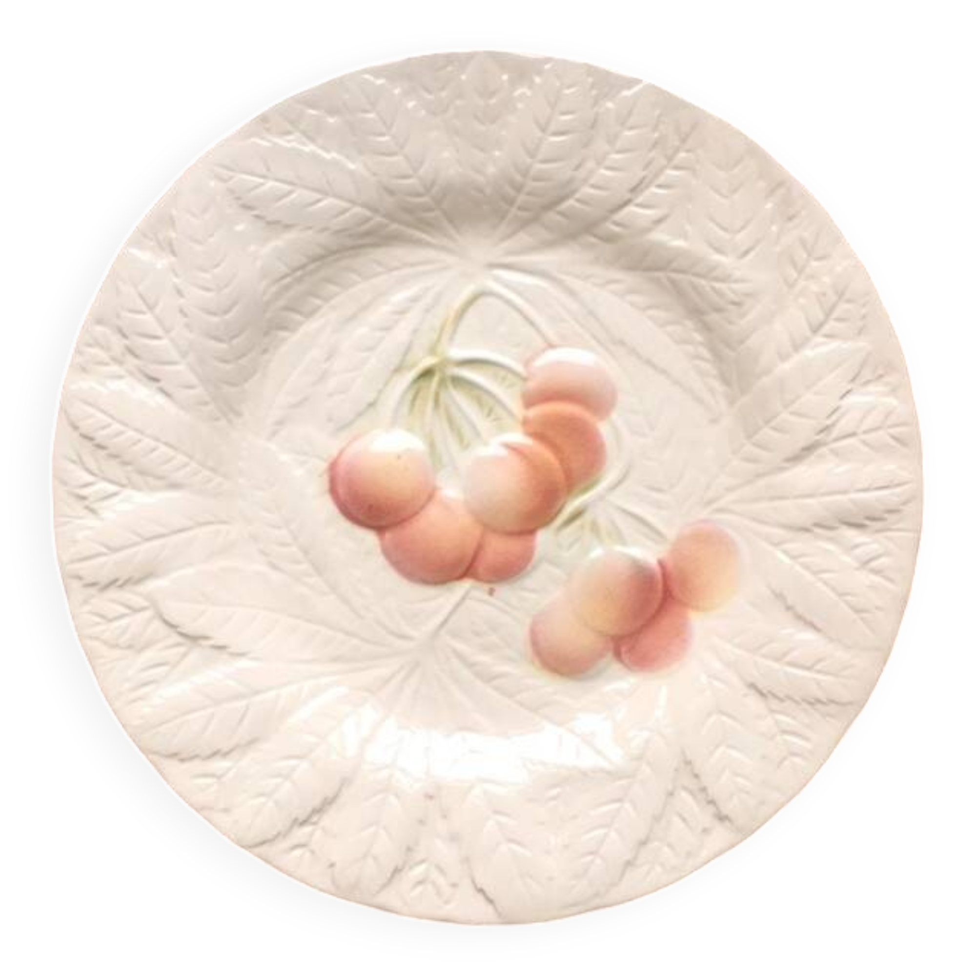 Barbotine Salins Cherry Plate 19.5 cm