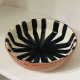 Morocco striped ceramic bowl