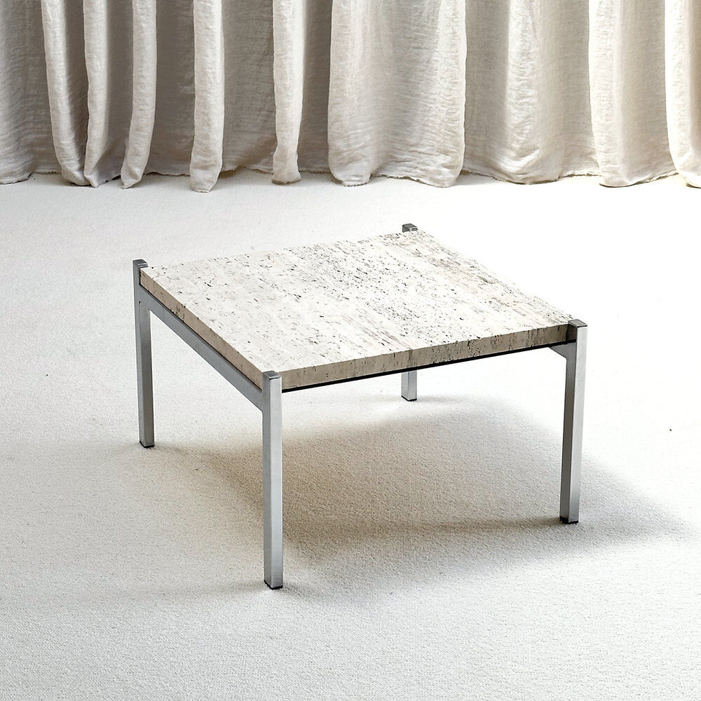 Travertine coffee table