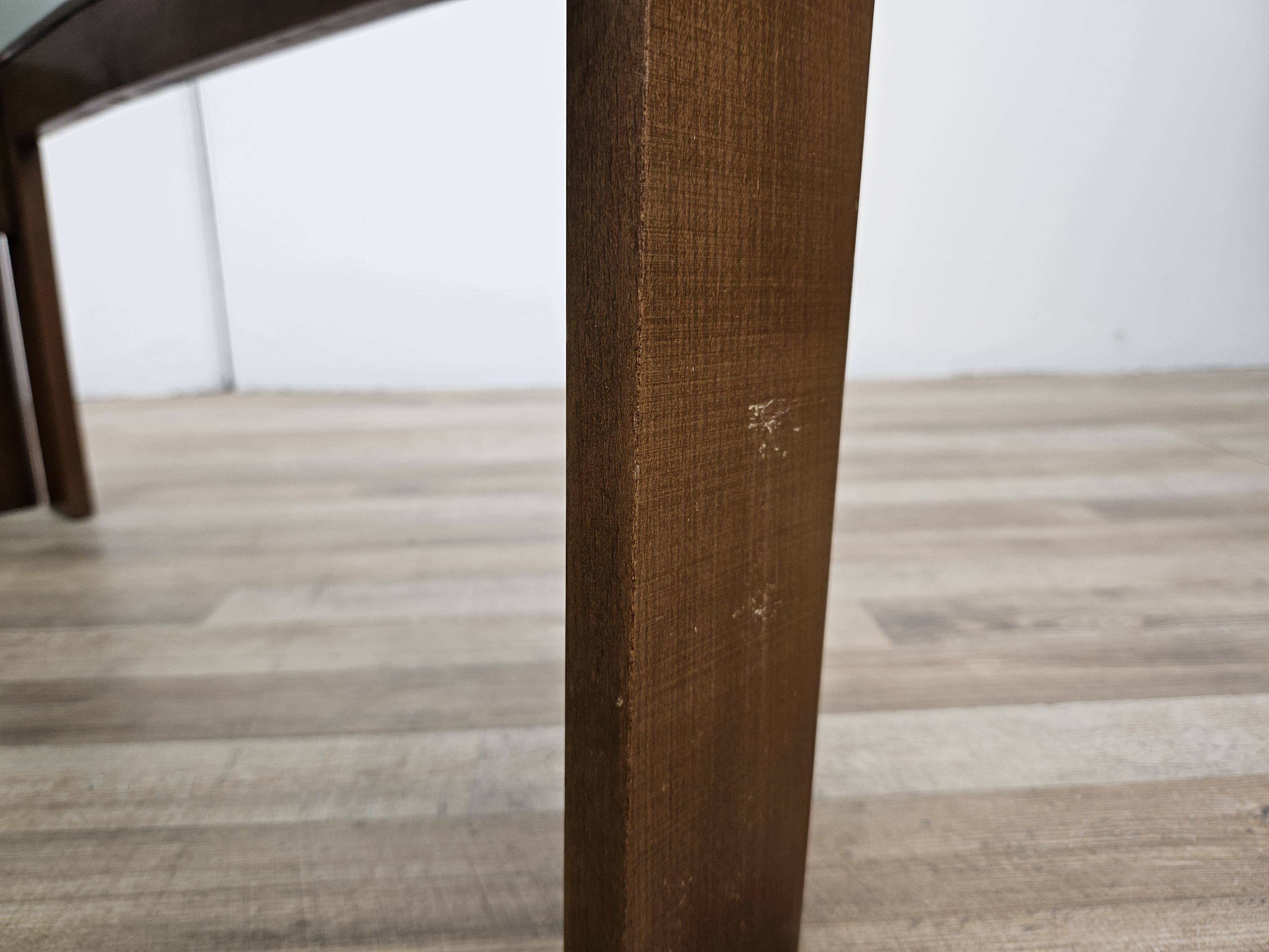 1960s coffee table by Afra and Tobia Scarpa for Cassina with smoked glass