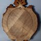 Oval mirror gilded stucco wood