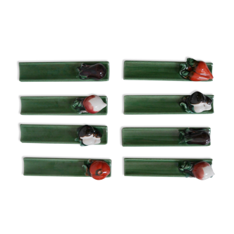 Ensemble de 8 porte-couteaux "légumes"