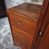 French storage cupboard from the 1920s–1930s – Cupboard with drawers and wardrobe.