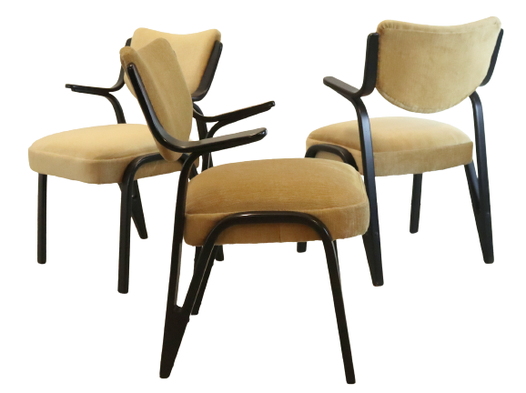 Vintage mid century schwingsessel 'fehrbellin'