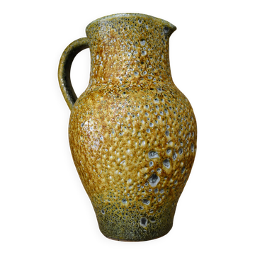 Handmade honey enamel pitcher