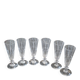 Ensemble de 6 flûtes à champagne en cristal