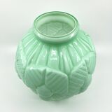 2 vases Art Déco en opaline verte • Circa 1920/30