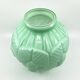 2 Art Deco vases in green opaline • Circa 1920/30