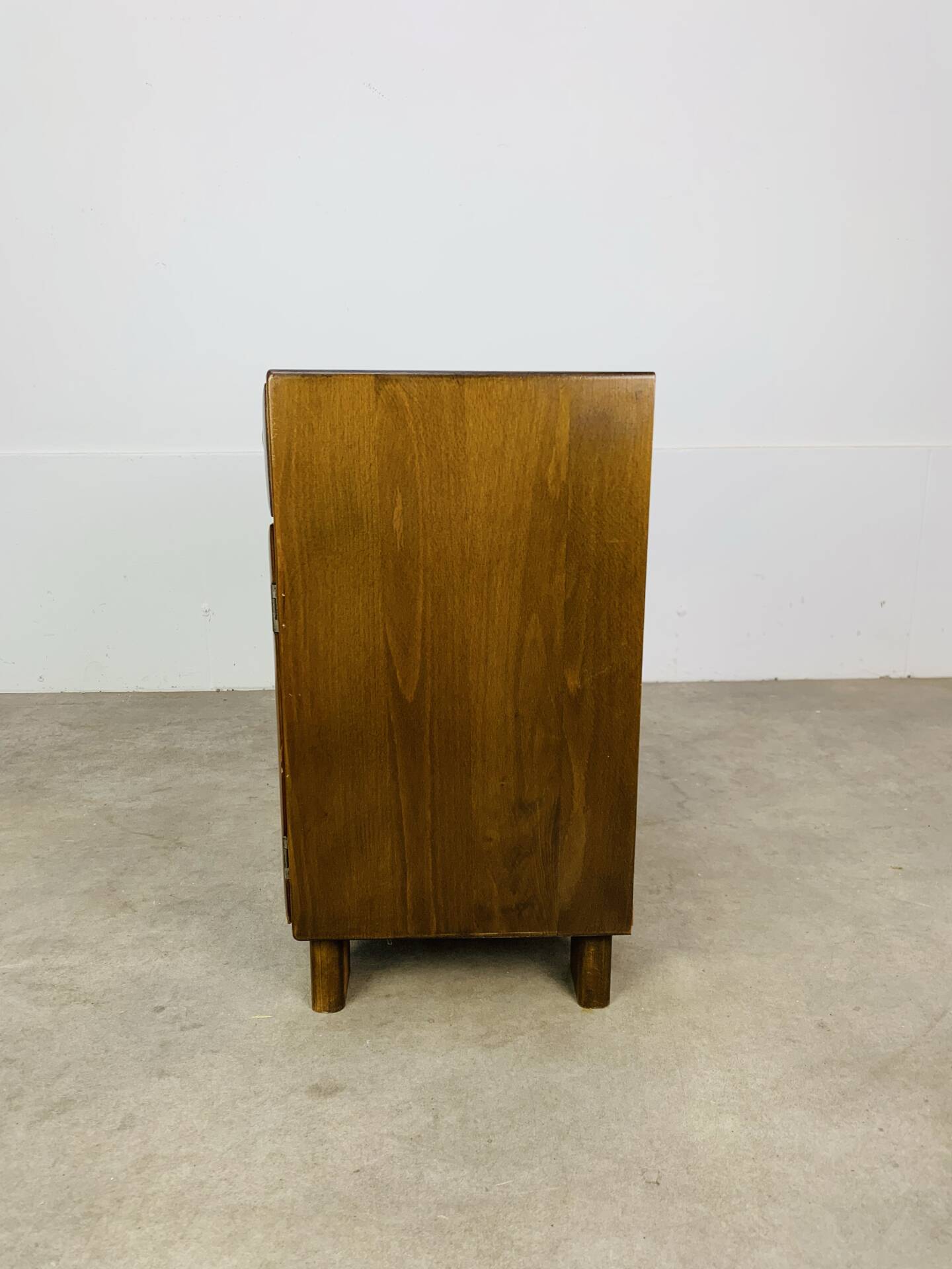Art Deco bedside table in wood, 1940s/50s
