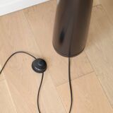 Vintage black and white conical floor lamp