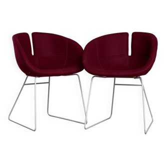Chaises Fjord en Bourgogne par Patricia Urquiola pour Moroso, 2002