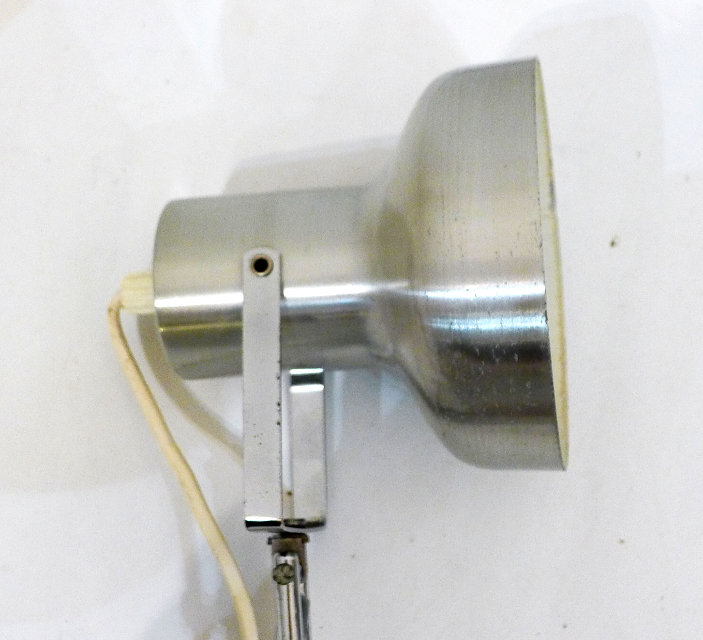 Chrome articulated office lamp