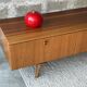 Scandinavian low sideboard in teak, 1970.