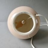 Ceramic lamp, pastel pink, around 1990.