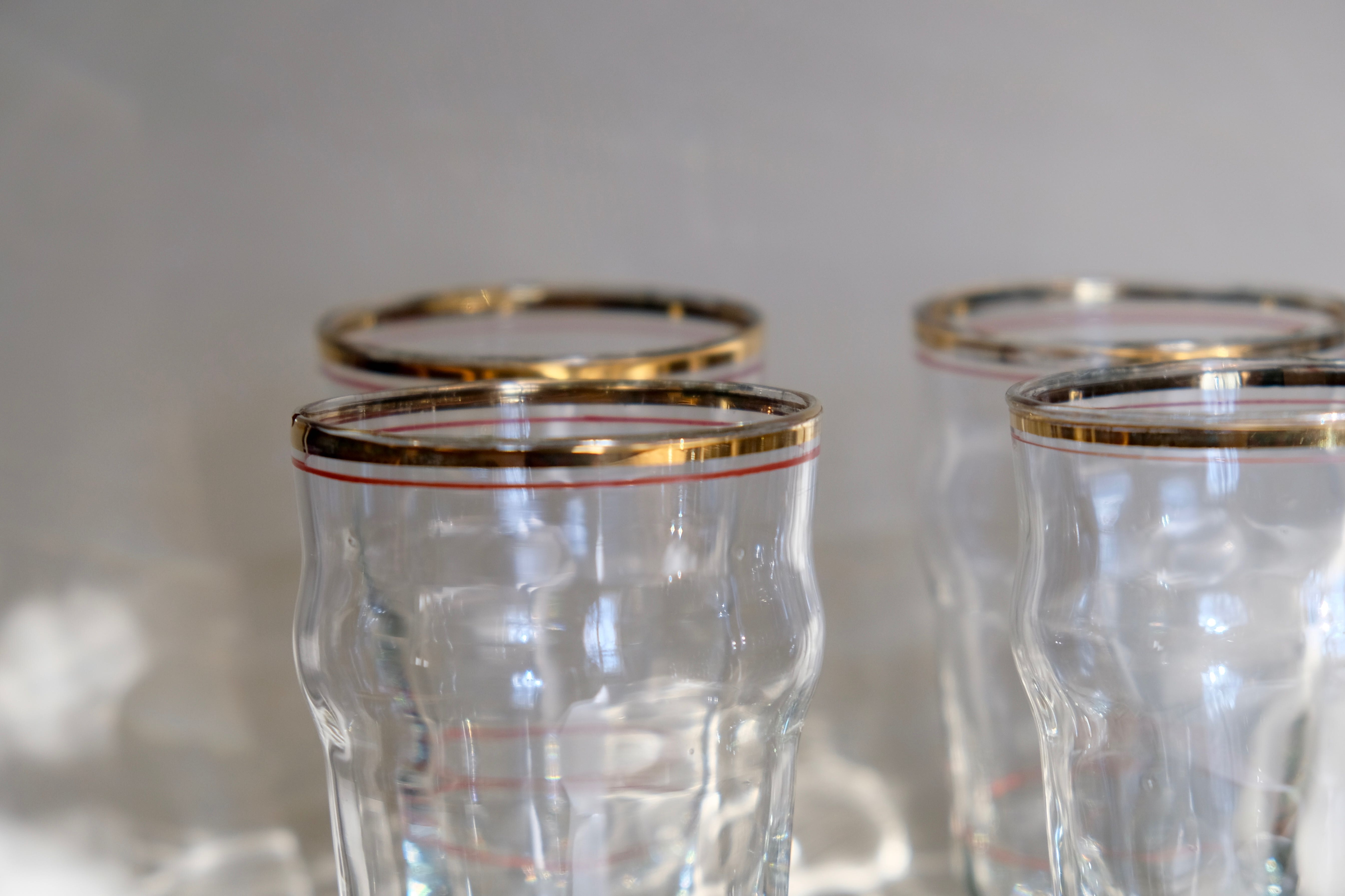 Antique pastis glass