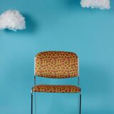 Chrome chair from the 70s reupholstered