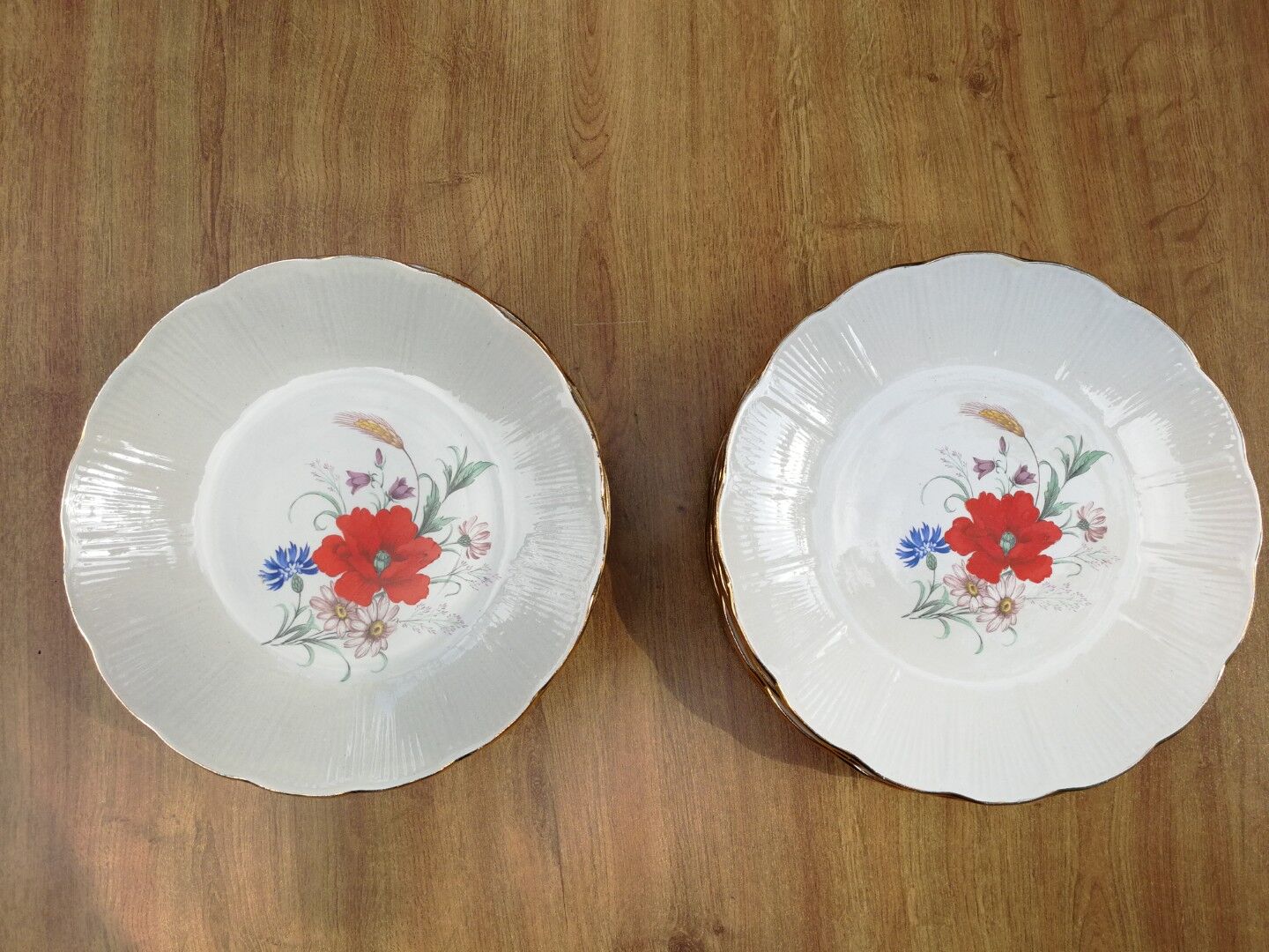 Lot of 15 Old Plates L'Amandinoise 1950s