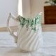 Pot à lait ancien en porcelaine Clifton China WH&S – Décor vert et liseré