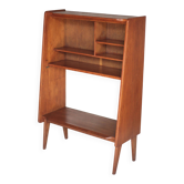Meuble bois vintage, meuble étagère Roger Landault pour ABC, années 50