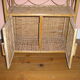 2-shelf, 2-door 1970/80 rattan furniture