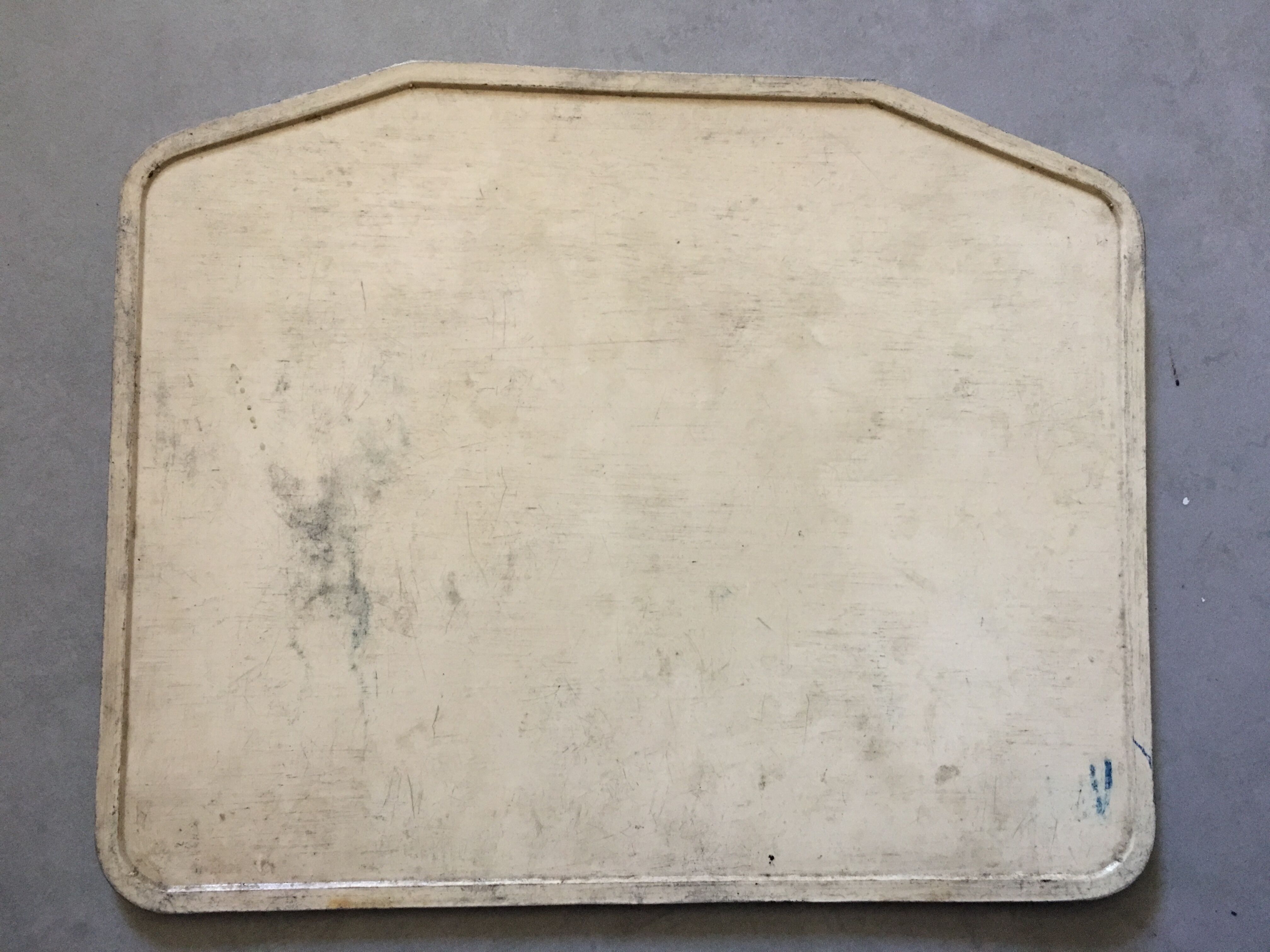 Old bakelite No. 22 bus line plate