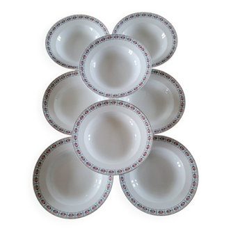 8 deep plates Sté Céramique Maestricht