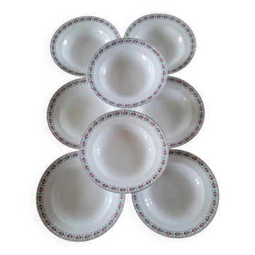 8 deep plates Sté Céramique Maestricht