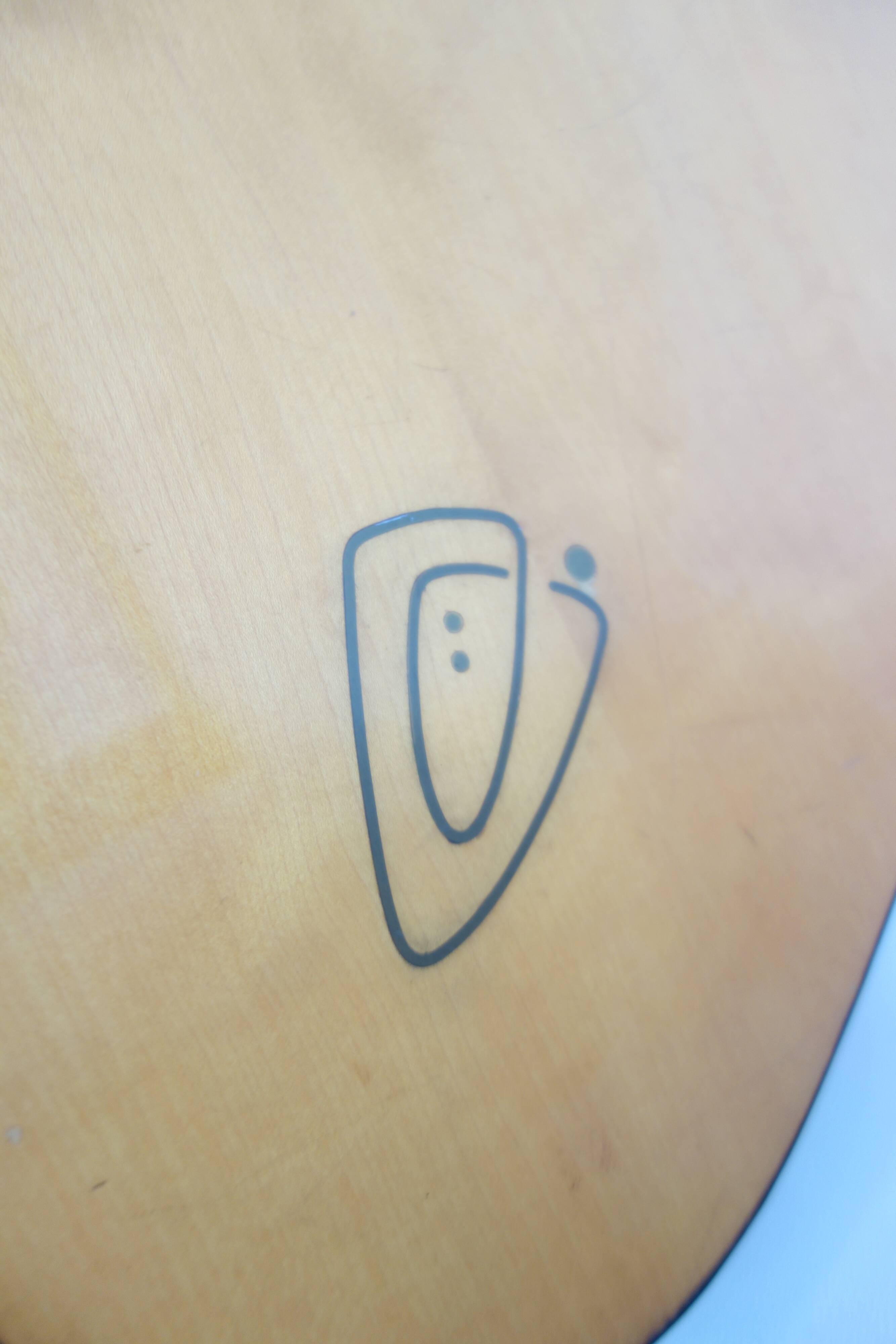 Boomerang shape coffee table 1950