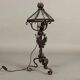 Antique neo-Renaissance table lamp in iron, 20th century