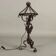 Antique neo-Renaissance table lamp in iron, 20th century