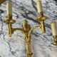 Pair of Gilt Bronze Wall Lights, Maison Baguès, Louis XVI Style, 20th Century