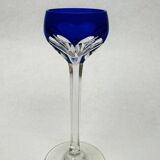 Set of 6 coloured double crystal liqueur glasses – Saint-Louis – Bristol model – H. 13 cm
