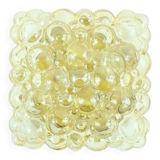 Large Amber Bubble Glass Ceiling Light by Helena Tynell for Limburg, 1960s