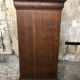 Bedside night table 19th century wood row of beads + black marble top #a637