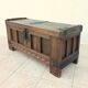 Rustic solid oak chest