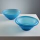 Vintage bowl and saucers VeArt in Murano glass, Italy, 1970s.