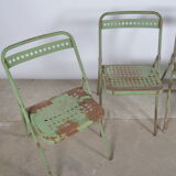 Chaises pliantes en métal plichaise Souvignet