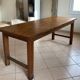 Vintage farm table - solid wood & h-brace - 200cm