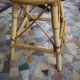 Tabouret vintage en rotin