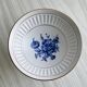 Footed bowl, earthenware compote dish, Flora Plateel Gouda Holland