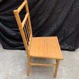 Desk and its vintage bamboo chair