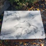 Retro bedside table with marble