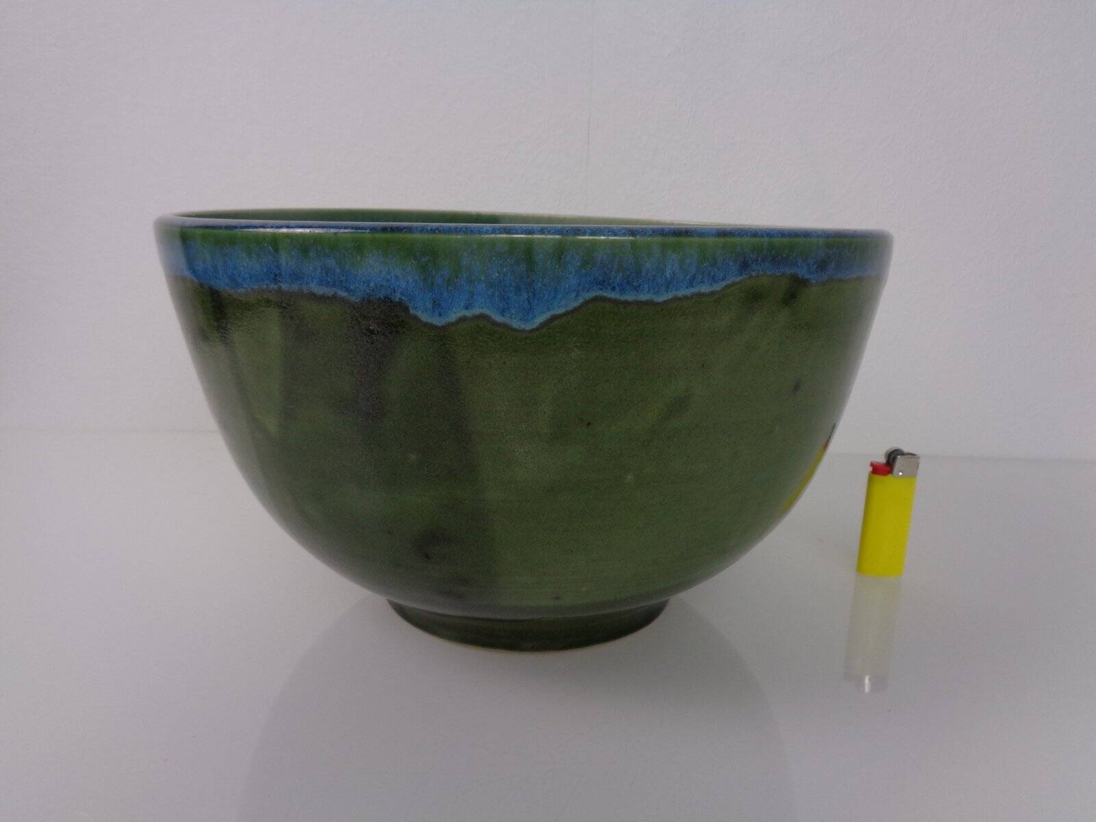 Large Danish studio ceramic bowl, 1960s