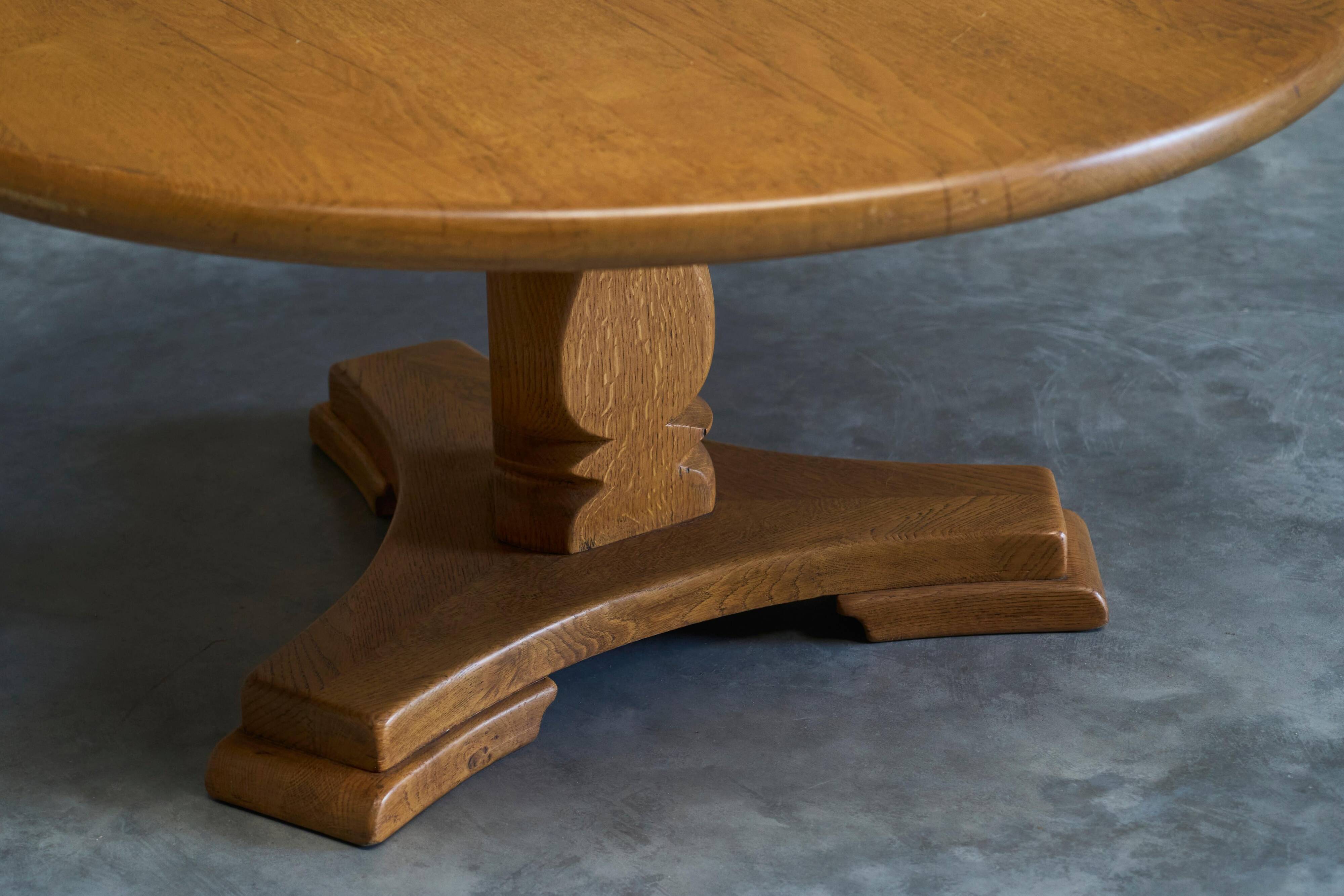 'Siegfried' coffee table by Abraham Sprij, solid oak, 1960s.