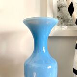 Blue opaline vase