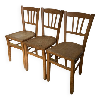 Trio of bistro chairs