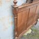 antique solid oak headboard