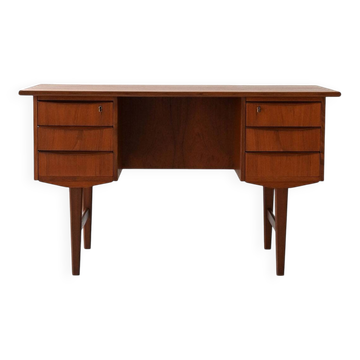 Bureau indépendant en teck danois, années 1950/60