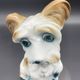 Vintage porcelain dog sculpture IRIS – Romania, 1960s–80s